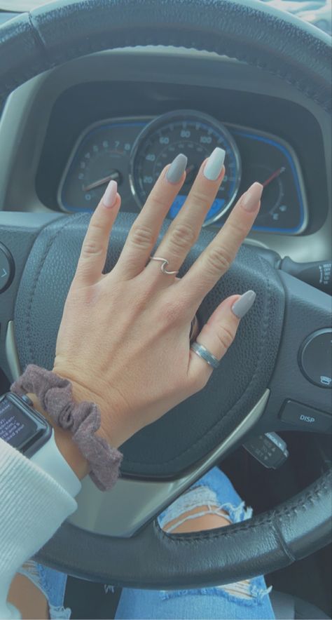 How about some multi colored nail combos? Nails With Multiple Colors, Mail Color Combos, Three Color Nail Combinations, Nails Different Colors Each Finger, Multi Shade Nails, 2 Tone Nails, Multicolor Nails Summer, Nail Color Combinations, Mail Inspo