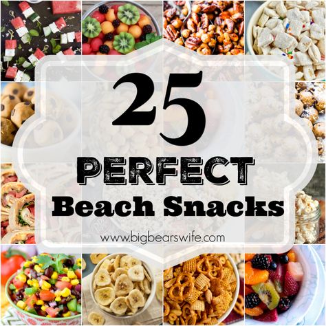 When you're ready to pack and head to the shore, make sure to pack a few of these beach snacks to keep the family happy while they're playing in the sand! Beach Day Food, Beach Vacation Meals, Family Picnic Foods, Beach Snack, Boat Snacks, Beach Snacks, Beach Vacation Packing, Vacation Meals, Lake Food Ideas