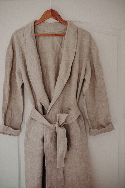 Linen Robe Pattern, Robe Pattern Sewing, Bathrobe Sewing Pattern, Bathrobe Pattern, Robe Sewing Pattern, Dressing Gown Pattern, Linen Dressing Gown, Linen Bathrobe, Cozy Summer