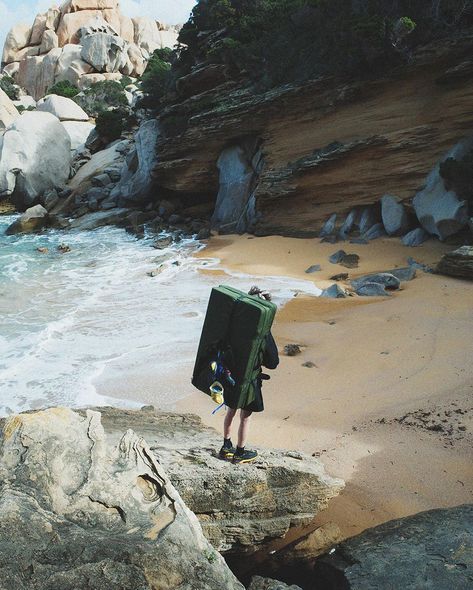 Satisfy | Where the mountains meet the sea.   Last March, we took climbers Teo, Francesca, Alessio, and Paolo on an expedition in Sardinia to test… | Instagram Climbing Aesthetic, Trad Climbing, A Well Traveled Woman, An Unexpected Journey, Tumblr Pics, Climbing Gear, Adventure Aesthetic, Mountain Climbers, Rock Climbers