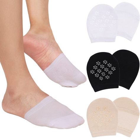 PRICES MAY VARY. Mesh Imported Hand Wash Only [PERFECT FOR MULES] - Our toe socks are designed to match your mules, slippers, loafers, sneakers, boat shoes, high heels, etc [BREATHABLE DESIGN] - Ventilated mesh upper allows for faster cooling and moisture release, and friendly cotton fabric is odor-proof which helps feet stay cool and dry [Non slip & Comfortable] - With non-slip silicone on the half socks bottom, seamless top deliver superior comfort and hold your foot tightly but not squeeze. S Mules Slippers, Shoes Without Socks, Half Socks, Seamless Top, Shoes High Heels, Toe Socks, Shoes High, Liner Socks, Mesh Fabric