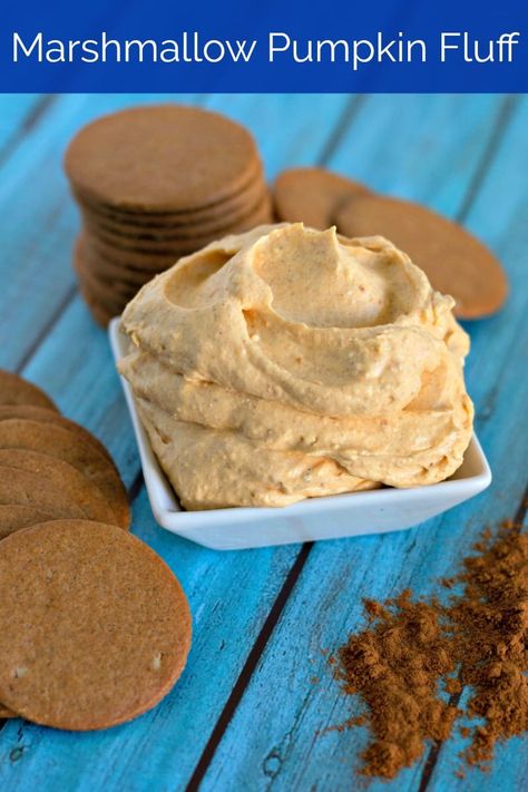 Marshmallow Pumpkin Fluff Dip Recipe Pumpkin Recipes Side Dish, Fluff Dip, Pumpkin Fluff Dip, Pumpkin Fluff, Marshmallow Pumpkin, Pumpkin Cream Cheese Pie, Dessert Dip, Pumpkin Dip, Savory Pumpkin Recipes