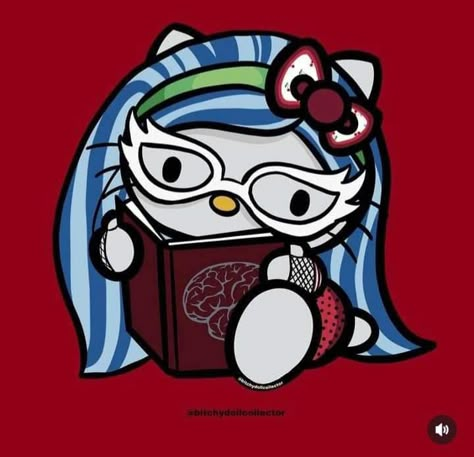 Cute To Draw, Calling All The Monsters, Hello Kitty Halloween Wallpaper, Monster High Ghoulia, Arte Monster High, Monster High Pictures, 2013 Swag Era, Kitty Drawing, Monster High Art