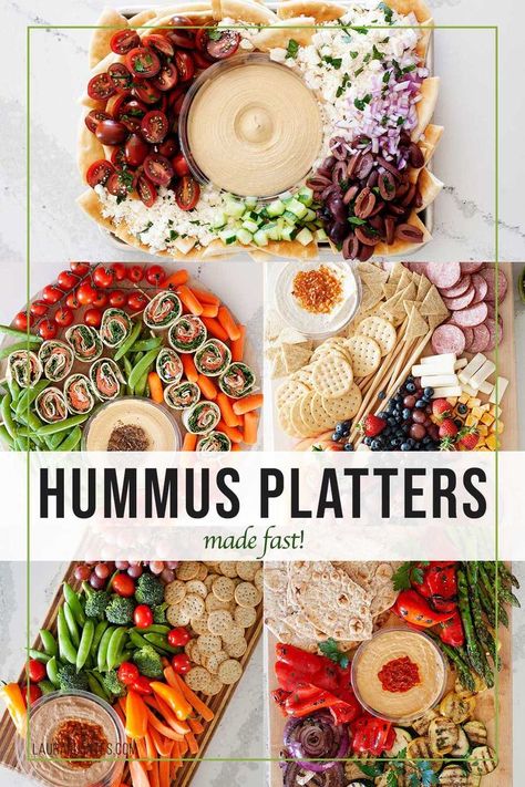 Hummus And Veggies Platter, Hummus Platter Ideas, Fun After School Snacks, Brunch Display, Party Food Bar Ideas, Food For Students, Hummus Board, Hellofresh Vegetarian, Platter Boards