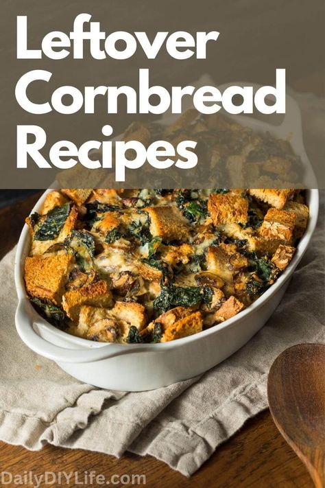 In this article, we’ve compiled 19 of the best leftover cornbread recipes that are sure to satisfy your taste buds (and everyone else at the table). Things To Do With Leftover Cornbread, Ideas For Leftover Cornbread, What To Make With Leftover Cornbread, Recipes For Leftover Cornbread, Recipes Using Cornbread, Cornbread Leftovers, Leftover Cornbread Recipes, Cornbread Corn Casserole, Leftover Cornbread Recipe