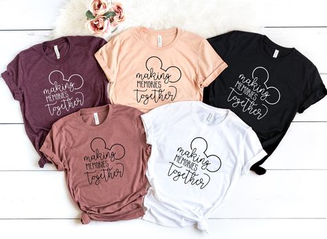 "Making Memories Together shirt, family disneyworld shirts,disneyland shirts, family disneyland shirts 2022,Disneyland group shirt,unisex tee 🔔 20% off everything on our store ★So, here is a brief description for you to see the order-process★ ★ Please, Check and Review all photos. ★ Select Your Size and Color from drop down menus. ★ Choose Your Quantity as much as you want. ★Click ADD TO CART. You can go back to add more product color for your family members anytime you want, or you can complet Disney Making Memories Shirt, Making Memories Disney Shirts, Making Memories Together Disney Shirt, Disneyland Diy Shirts, Group Tshirts Travel, Family Of 3 Disney Shirts, Disney Tee Shirts Family Vacations, Group Disney Shirts Vacation, Disneyland Group Shirts