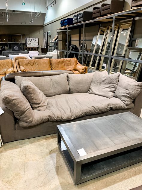 RESTORATION HARDWARE CLOUD SOFA COPYCAT Fluffy Couch Living Room, Soft Couches, Cloud Sofa Living Rooms, Restoration Hardware Cloud Sofa, Restoration Hardware Cloud Couch, Fluffy Couch, The Cloud Couch, Restoration Hardware Cloud, Fluffy Sofa