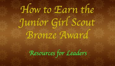 Girl Scout Bronze Award Ideas Bronze Award Ideas, Junior Girl Scout Badges, Girl Scout Silver Award, Girl Scout Troop Leader, Girl Scout Badges, Girl Scout Activities, Troop Leader, Award Ideas, Girl Scout Juniors