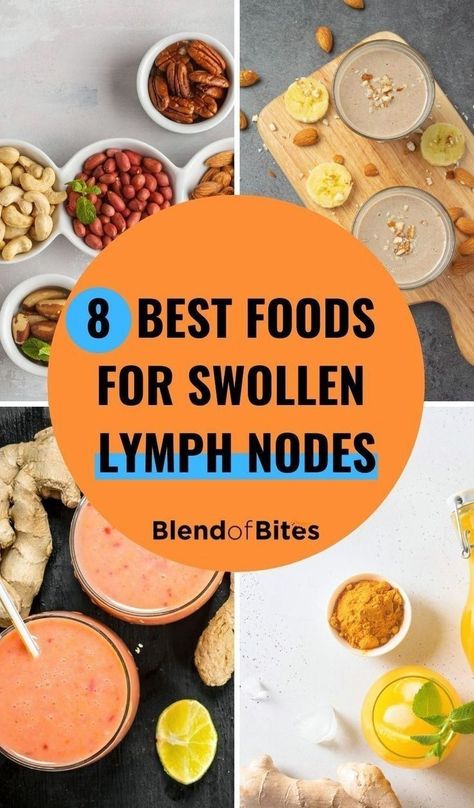 Our body constantly protects us from harmful bacteria, viruses, and other harmful organisms daily. The lymph nodes are the principal architect of that process. Not only the lymph nodes, but the entire lymphatic system is very important for the performance of the immune system. It is essential to keep the lymph vessels healthy and this can mostly be done by consuming foods for swollen lymph nodes. Find out the 8 best foods for swollen lymph nodes at www.blendofbites.com | healthy foods Lymph Drainage Massage, Lymph Glands, Lymph Vessels, Lymph Fluid, Lymph Massage, Lymph System, Lymph Drainage, Healthy Heart, Lymph Nodes