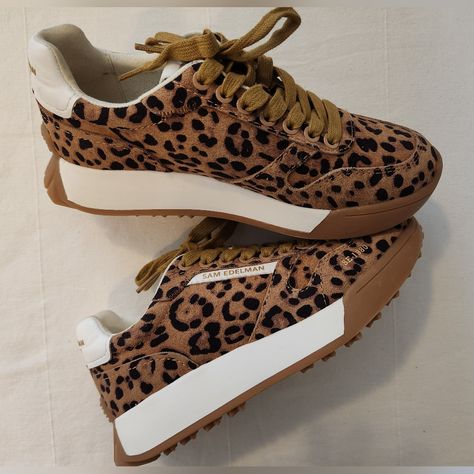 Nwot Sample Leopard Print Slip On Sneakers Outfit, Leopard Print Slip On Sneakers, Bold Shoes, Leopard Print Sneakers, Leopard Sneakers, Flat Shoe, Shoe Inspo, Print Sneakers, Only Shoes