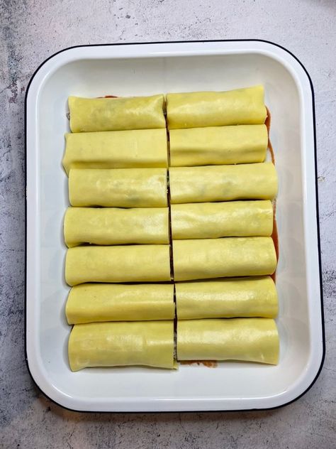 Beef Cannelloni, Cannelloni Recipe, Spinach Ricotta, Cheese Salad, Fried Onions, Food Categories, Meat Free, Popular Recipes, Home Recipes