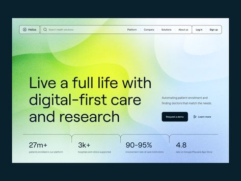 Medtech platform: product website by Implse on Dribbble Statistics Web Design, Healthcare Website Design, Web Design Inspiration Creative, Live A Full Life, 보고서 디자인, Product Website, Presentation Slides Design, Slides Design, Slide Presentation