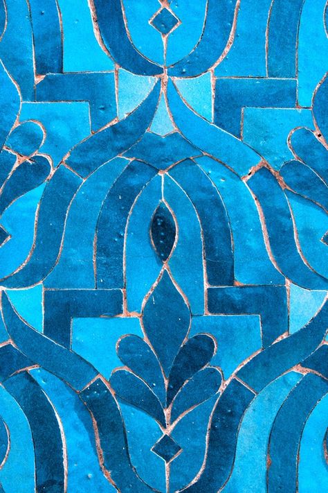 This is a great picture to own. Quality image that will bring some style and color to your space limited edition Moroccan Blue tile original photograph by Lika Ramati TITLE ~ Moroccan Blue Tile SIZES ~40 by 24 inches 60 by 90 cm PRINT DETAILS Fine art gallery quality photograph printed on Islamic Art, Turquoise Tile, Blue Tile, Soyut Sanat Tabloları, Moroccan Tile, Blue Tiles, Color Textures, Tile Design, Textures Patterns