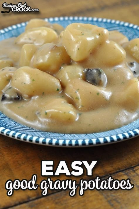 If you are looking for a delicious side dish to add a pop of flavor to your next meal, check out this Easy Good Gravy Potatoes recipe. Potato Starch Recipes, New Potatoes Recipes, Easy Potato Side Dishes, Side Dish For Chicken, Gravy Potatoes, Potato Side Dishes Easy, Good Gravy, Stove Top Recipes, Potato Recipes Side Dishes