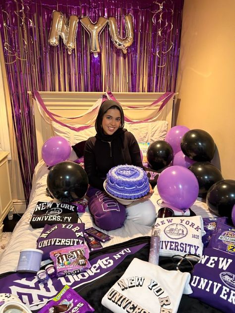 Nyu Bed Party, Med School Acceptance Party, Nyu University, Med School Acceptance, Nyu College, College Bed Party, College Bed, College Decision, Black White Party