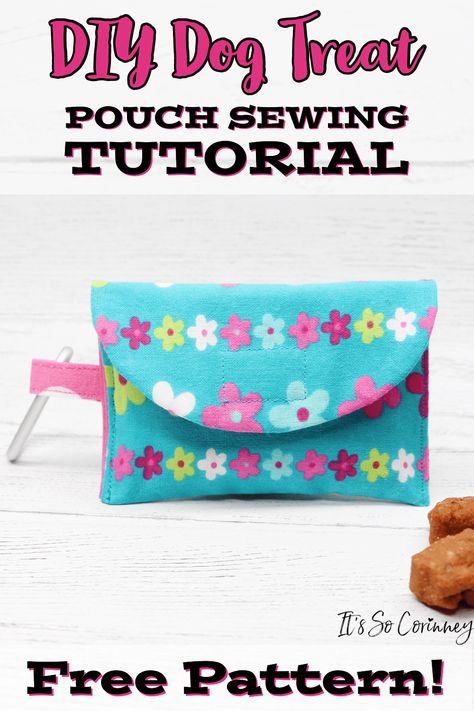 Poop Bag Holder Diy, Dog Poop Bag Holder Diy, Dog Sewing Patterns, Dog Treat Bag, Dog Treat Pouch, Dog Poop Bag Holder, Crafted Bag, Dog Training Treats, Pouch Diy