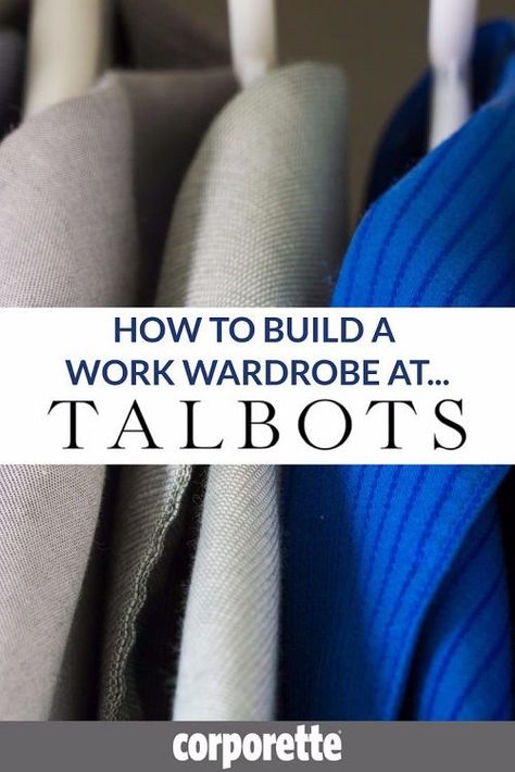 Need to build a work wardrobe and not sure what to get? In our latest installment of our "How to Build a Work Wardrobe At..." we look at the best stuff to buy at Talbots for work! From affordable cashmere to quality suiting (in a huge range of sizes, including petite suiting and plus sized suits), there's a lot to love. Build A Work Wardrobe, Hello 60, Law School Tips, Professional Workwear, Plus Size Workwear, Working Mom Tips, What To Wear To Work, Work Outfit Ideas, Business Suits