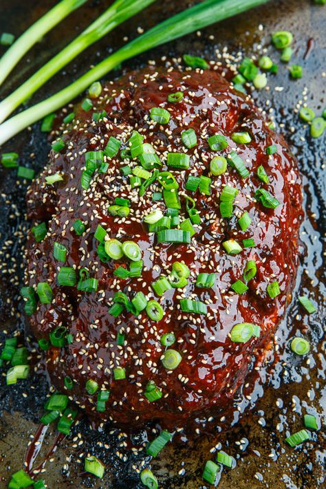 Korean Kimchi Meatloaf Kimchi Meatloaf, Korean Meatloaf, Ground Bison Recipes, Gochujang Recipe, Witch's Kitchen, Closet Cooking, Beef Meatloaf, Korean Kimchi, Veal Recipes