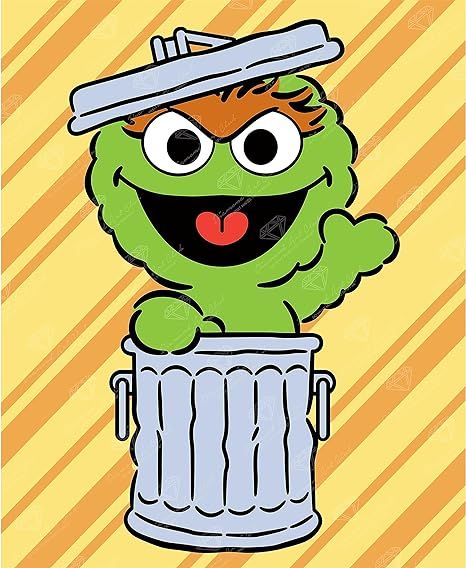 Amazon.com: DIAMOND ART CLUB Sesame Street Oscar The Grouch Canvas Diamond Painting Kit, Round 5D Diamond Art for Adults and Kids, 9" x 11" (22.7 x 27.7 cm) : Arts, Crafts & Sewing Sesame Street Oscar, Number Painting, Disney App, Sesame Street Muppets, Oscar The Grouch, Fairy Dust, Marker Art, Stitch Embroidery, Art Club