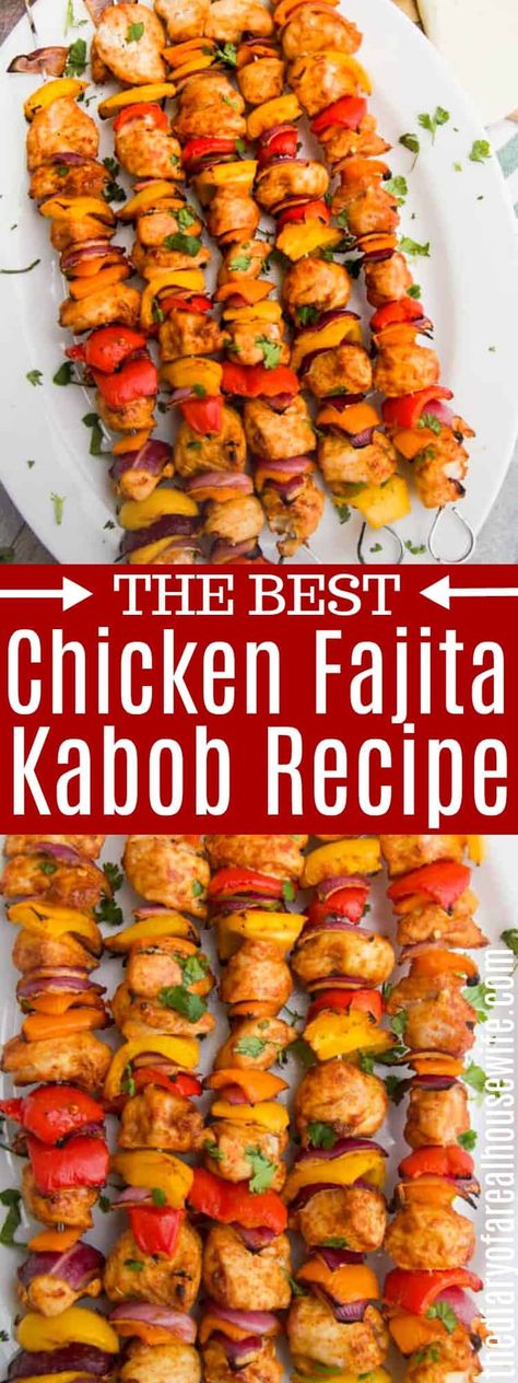 Italian Bbq Chicken, Cinder Block Bar, Homemade Dr Pepper, Fajita Kabobs, Italian Bbq, Kabobs Chicken, Summer Dinner Recipes Grill, Grilled Foods, Summer Chicken