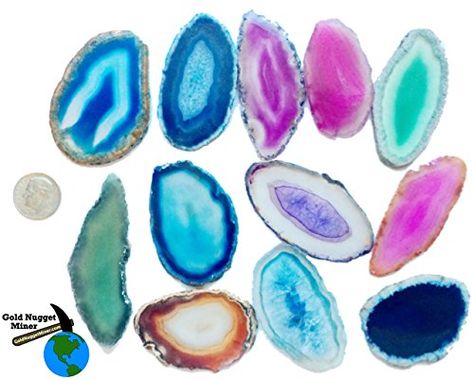 How to Paint Watercolor Agate Slices Dyed Agate, Wire Wrapping Agate Slices, Painted Agate Slices, Healing Agate Geode Gemstones, Agate Slice Art, Crystals Watercolors, Brazilian Agate, Agate Slice, Agate Geode