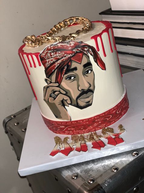 2pac Cake, Hip Hop Cake Ideas, Tupac Cake, 2pac Birthday, Hip Hop Birthday Cake, Tupac Birthday, Music Birthday Cake, Crazy Birthday Cakes, Hawaii Cake