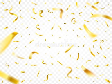 Gold Party Decorations, Party Confetti, How To Use Photoshop, Vector Christmas, Paper Illustration, Foil Paper, Gold Party, Christmas Vectors, Vector Stock