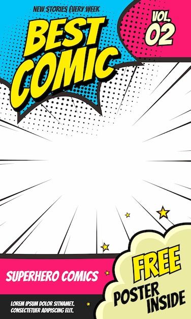 Comic book cover vector illustration sty... | Premium Vector #Freepik #vector #book #color #background #flat Comic Style Art Illustration, Comic Book Aesthetic, Batman Characters, Pop Art Background, Yearbook Design, Comic Cover, Comic Style Art, Comic Book Style, Illustration Style