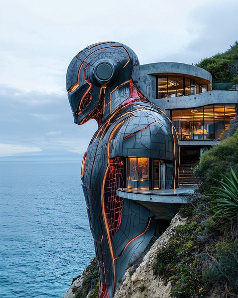 Weird Homes, Extreme Architecture, Extreme Homes, Crazy Architecture, Malibu Homes, Incredible Architecture, Futuristic House, Remote Places, Seaside Living