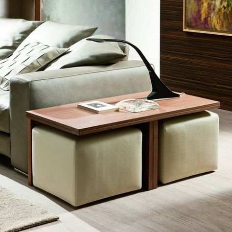 Square Ottomans, Square Ottoman Coffee Table, Sofa Table Design, Storage End Table, Center Table Living Room, Stylish Coffee Table, Ottoman Storage, Square Ottoman, Cool Coffee Tables