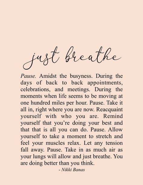 10 Great Quotes on Relaxation after a busy week – Stories by Shivangi Breath Quotes Inspiration, Nikki Banas Quotes, Savasana Quotes, Just Breathe Quotes, Breathe Quotes, Soul Love Quotes, German Quotes, Yoga Quotes, Just Breathe