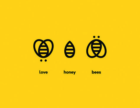 Bee Logo Design, Logo Bee, Honey Logo, Promotion Marketing, Bee Logo, Honey Brand, How Design, Honey Packaging, Promotion Design