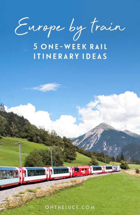 Europe by train: Five great one-week European rail trip routes | Northern Europe: Canals and chocolate |  Italy: Palaces and pizza | Eastern Europe: Concerts and cake | Spain & Portugal: Paella and port | Scandinavia: Fjords and funiculars #Europe #railtravel #train Europe By Train, Europe Train, Spain Portugal, Voyage Europe, Europe Vacation, European Vacation, Northern Europe, Spain And Portugal, Europe Travel Tips