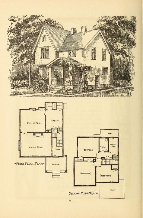 Wildwood homes : being a collection of houses a... Sims Victorian House, Historical House Plans, House Floor Plans Farmhouse, Kitchen Blueprints, 1800 House, Cottage Floor Plan, Vintage Floor Plans, Victorian House Plans, Cottage Floor Plans