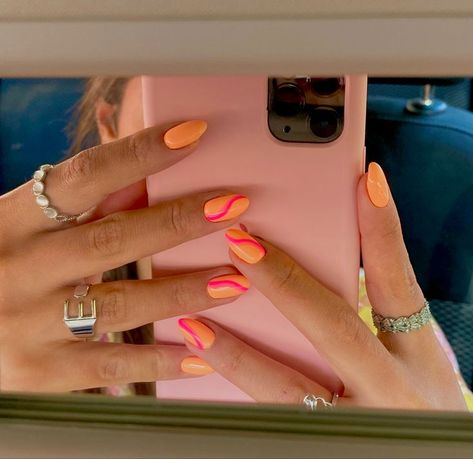 Summery Nails, Vibrant Nails, Cute Summer Nails, Cute Gel Nails, Vacation Nails, Summer Acrylic Nails, Minimalist Nails, Funky Nails, Short Acrylic Nails