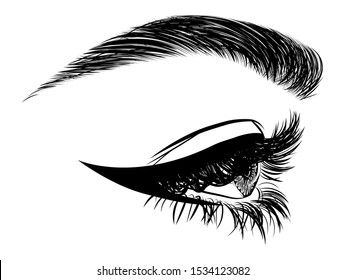 Lash Illustration, Look Tattoo, Eye Lash Tattoo, How To Draw Eyelashes, Side View Drawing, Brow Tattoo, Eye Illustration, Lash Salon, Beautifully Organized