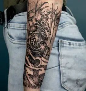 27 Wonderful Ideas of Slavic Tattoo Designs - Tattoo Twist Slavic Tattoo Symbols, Slovak Tattoo Ideas, Slavic Mythology Tattoo, Slavic Warrior Tattoo, Old Slavic Tattoo, Slavic Dragon Tattoo, Slavic Tattoo Russia, Veles Slavic God, Slavic Tattoo