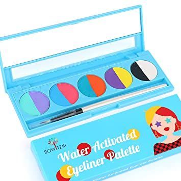 Bowitzki Water Activated Eyeliner Palette 10 colors Graphic Eye liner Split Liner Kit Water Activated Eyeliner, Nyx Liner, Eyeliner Palette, Cake Eyeliner, Split Cake, Graphic Eyes, Cake Liner, Graphic Eyeliner, Graphic Liner