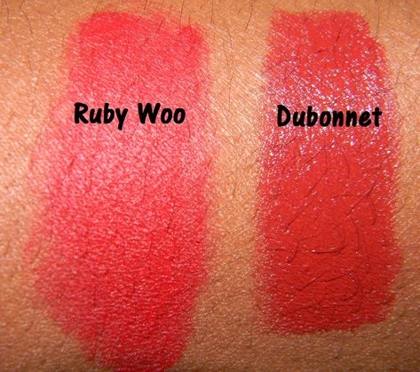 mac ruby woo dubonnet swatches Mac Red Lipsticks, Beauty Doctor, Mac Store, Mac Ruby Woo, Red Lip Color, How To Match Foundation, Ruby Woo, Cherry Lips, Cool Undertones