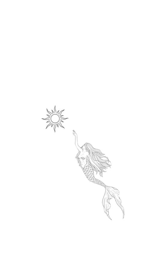 Mermaid Fine Line Tattoo, Minimalist Mermaid Tattoo, Siren Tattoo, Mermaid Tattoo, Tiny Tattoo, Spine Tattoos, Fine Line Tattoos, Line Tattoos, Fine Line