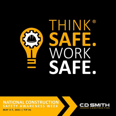 https://www.cdsmith.com/national-construction-safety-week-think-safe-work-safe-program-construction-safety-tips - At C.D. Smith, our team members are our most valuable assets. A Think Safe. Work Safe.® culture empowers everyone on our project teams to put safety first. Guidelines for safety on the job and in everyday life are a key part of our health and overall well-being and can be implemented at home, school, and play. We hope you enjoyed our safety tip summary. Men's Workwear Fashion, Modern Hospital, Social Graphics, Safety Week, Safety Video, Commercial And Office Architecture, Historic Restoration, Safety Courses, Safety Awareness