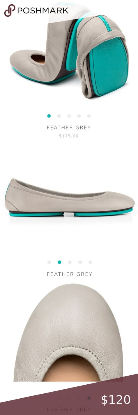 Tieks Feather Grey Leather Flats Tieks Shoes, Leather Flats, Grey Color, Grey Leather, Grey, Leather, Closet, Fashion Tips, Clothes Design