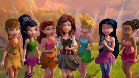 Fawn, Iridessa, Rosetta, Silvermist, Tinkerbell, Vidia and Zarina Tinker Bell And The Pirate Fairy, Fairies Movie, Disney Faries, Tinkerbell Movies, Disney Fairies Pixie Hollow, Pirate Fairy, Tinkerbell And Friends, Tinkerbell Disney, Tinkerbell Fairies