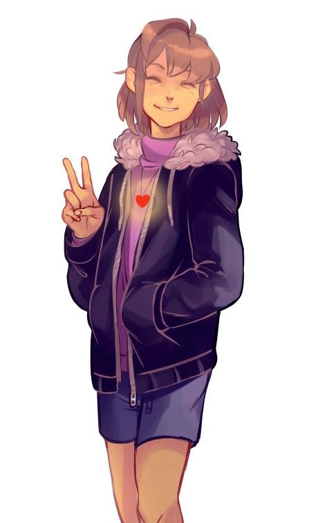 yusaname:  Teenage Frisk inspired by paichiri’s grown up au! Purple, Hair, Anime