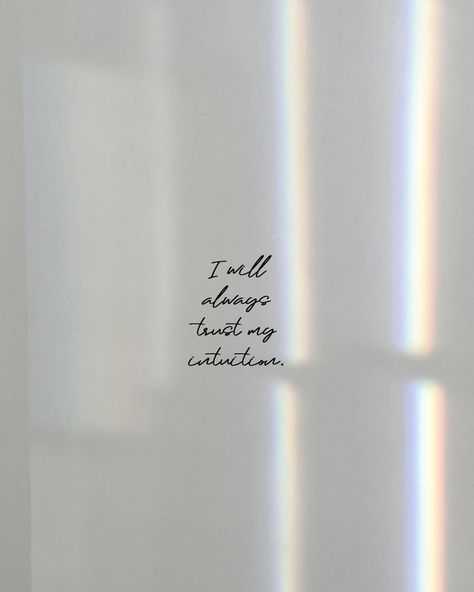 Affirmation Of The Day: “I will always trust my intuition” #selfcarewithdenisse Trust Intuition Quotes, Build Intuition, I Trust My Intuition, My Intuition Is Always Right, I Trust Myself, Trust Intuition, Trust Myself, Wellness Ideas, Affirmation Of The Day