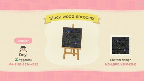 Acnh Horror, Acnh Halloween Code, Acnh Spooky, Dark View, Spooky Woods, Animal Crossing Paths, Wood Path, Animal Crossing Patterns, Animal Crossing Custom Designs