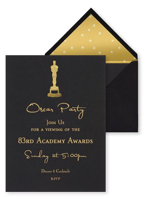 Best Oscar Viewing Party Invitations - Paperblog Oscar Party Invitations, Oscars Theme Party, Deco Cinema, Hollywood Birthday Parties, Academy Awards Party, Hollywood Birthday, Oscar Viewing Party, Hollywood Party Theme, Oscar Night