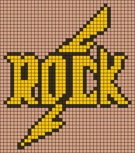 Pink Floyd Alpha Pattern, My Chemical Romance Alpha Pattern, Acdc Cross Stitch Pattern, Metallica Alpha Pattern, Rock Band Alpha Pattern, Rhinestone Designs Templates, Toro Inoue, Graph Crochet, Graph Paper Art