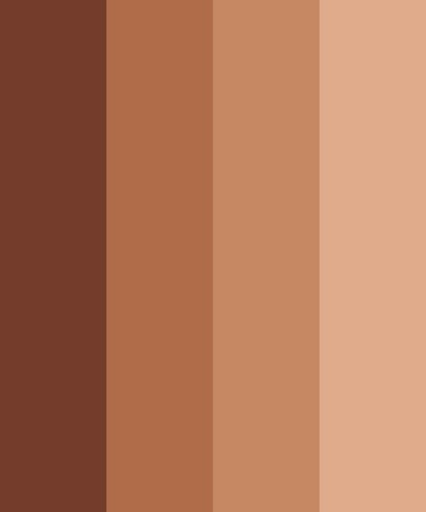 Brown Skin Color Palette Skin Palette, Brown Color Schemes, Skin Color Palette, Aesthetic Color, Brown Color Palette, Colors For Skin Tone, Color Palette Design, Aesthetic Colors, Brown Aesthetic