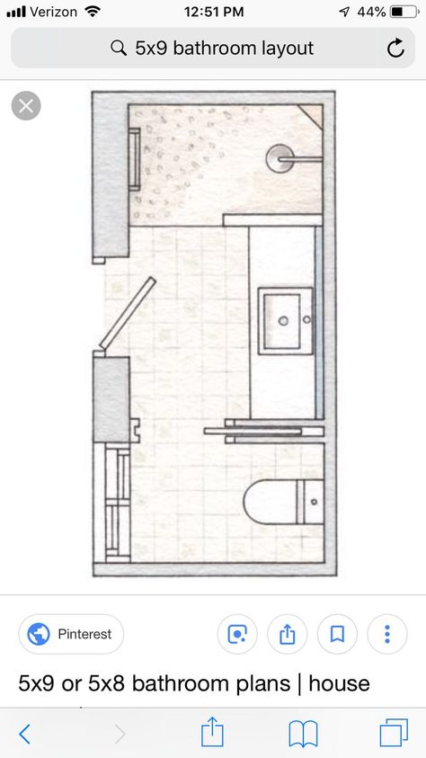 Toilet Vanity Shower Layout, Clay Imports Bathroom, Seperate Toilet And Shower Bathroom, Toilet Placement In Bathroom Master Bath, Rectangular Bathroom Layout Floor Plans, 6x11 Bathroom Layout, Tiny Home Bathroom Layout, Toilet In Shower Area, Small Rectangle Bathroom Ideas